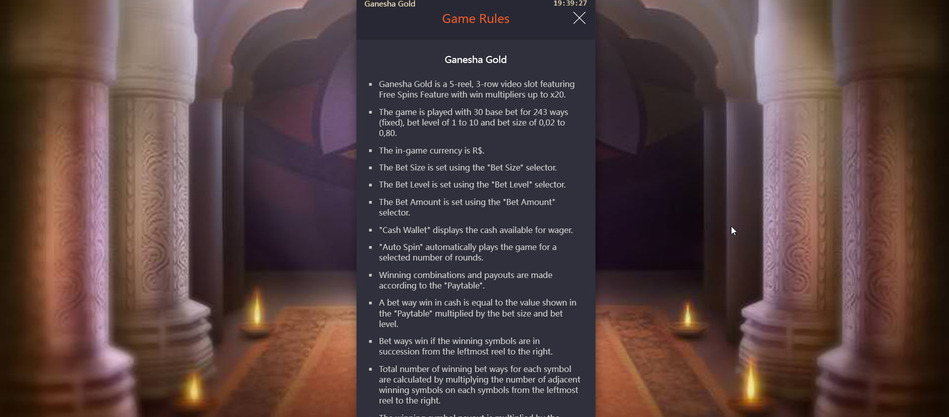 regras do jogo ganesha gold